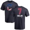 Jake Taylor Name and Number Banner Wave T-Shirt - Navy