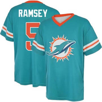 Jalen Ramsey Name & Number Game Day V-Neck T-Shirt - Aqua