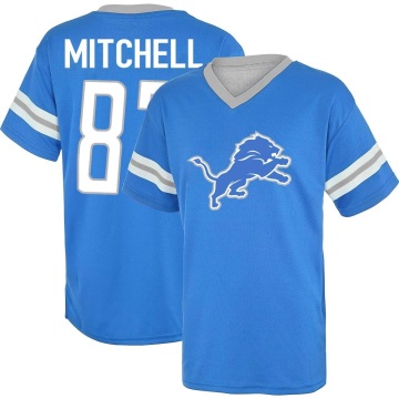 James Mitchell Los Name & Number Game Day V-Neck T-Shirt - Blue