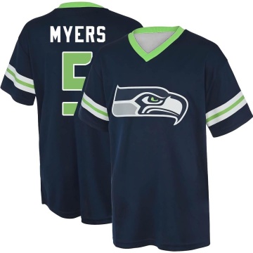 Jason Myers Name & Number Game Day V-Neck T-Shirt - Navy
