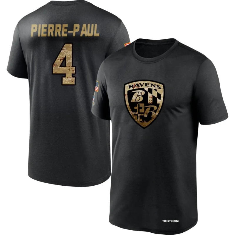 Jason Pierre-Paul 2020 Salute To Service Performance T-Shirt - Black -  Tshirtsedge