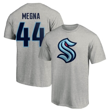 Jaycob Megna Name & Number T-Shirt - Gray
