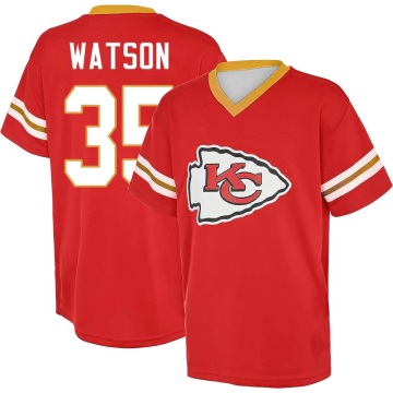 Jaylen Watson Name & Number Game Day V-Neck T-Shirt - Red