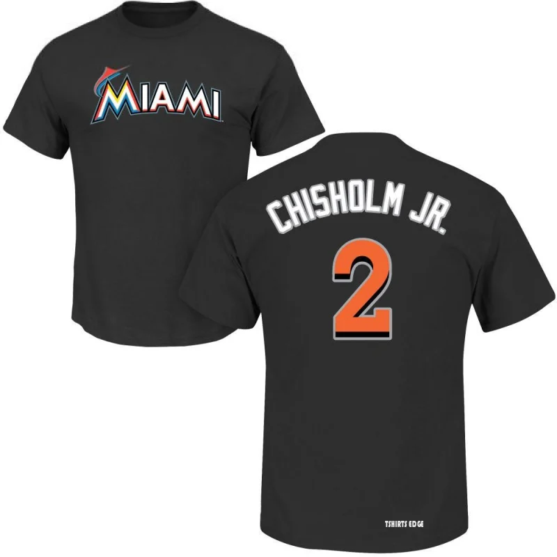 Jazz Chisholm Jr. Name & Number T-Shirt - Black - Tshirtsedge