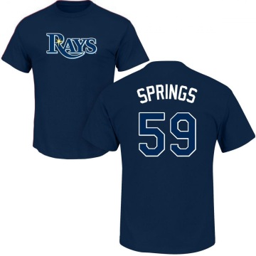 Jeffrey Springs Name & Number T-Shirt - Navy