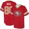 Jerry Rice Name & Number Game Day V-Neck T-Shirt - Red