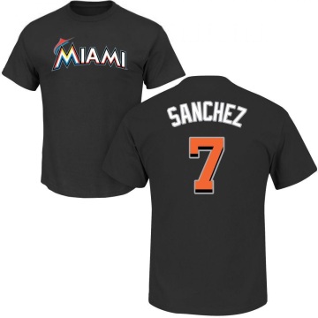 Jesus Sanchez Name & Number T-Shirt - Black