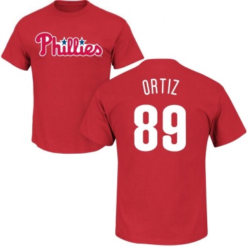 Jhailyn Ortiz Name & Number T-Shirt - Red