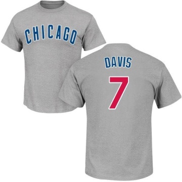 Jody Davis Name & Number T-Shirt - Gray
