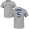 Joe DiMaggio Name & Number T-Shirt - Gray