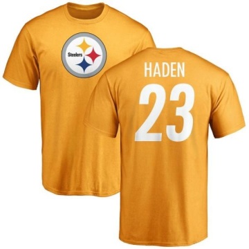 Joe Haden Name & Number T-Shirt - Gold