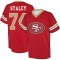 Joe Staley Name & Number Game Day V-Neck T-Shirt - Red