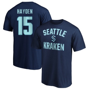 John Hayden Name & Number Victory Arch T-Shirt - Navy