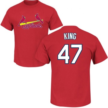 John King Name & Number T-Shirt - Red
