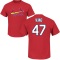 John King Name & Number T-Shirt - Red