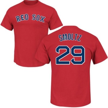 John Smoltz Name & Number T-Shirt - Scarlet