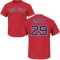 John Smoltz Name & Number T-Shirt - Scarlet