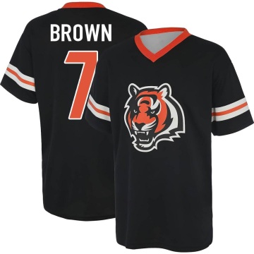 Jon Brown Name & Number Game Day V-Neck T-Shirt - Black