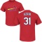 Jon Lester Name & Number T-Shirt - Red