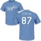 Jonathan Bowlan Name & Number T-Shirt - Light Blue
