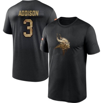 Jordan Addison 2020 Salute To Service Performance T-Shirt - Black