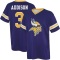 Jordan Addison Name & Number Game Day V-Neck T-Shirt - Purple