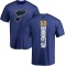 Jordan Binnington Backer T-Shirt - Royal