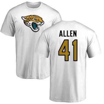 Josh Allen Name & Number T-Shirt - White
