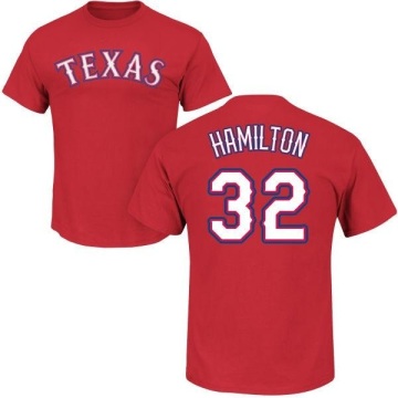 Josh Hamilton Name & Number T-Shirt - Red