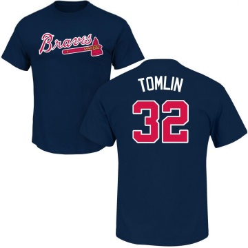 Josh Tomlin Name & Number T-Shirt - Navy