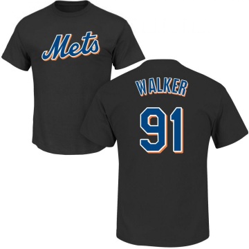 Josh Walker Name & Number T-Shirt - Black