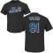Josh Walker Name & Number T-Shirt - Black