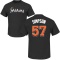 Joshua Simpson Name & Number T-Shirt - Black
