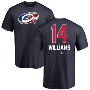 Justin Williams Name and Number Banner Wave T-Shirt - Navy