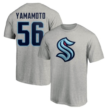 Kailer Yamamoto Name & Number T-Shirt - Gray