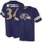 Keaton Mitchell Name & Number Game Day V-Neck T-Shirt - Purple