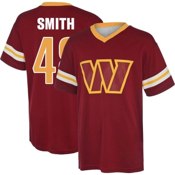 Keidron Smith Name & Number Game Day V-Neck T-Shirt - Red