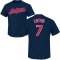 Kenny Lofton Name & Number T-Shirt - Navy