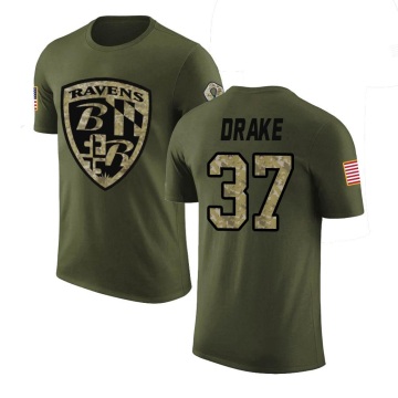 Kenyan Drake Legend Salute to Service T-Shirt - Olive