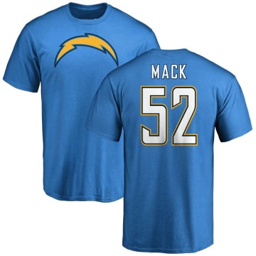 Khalil Mack Name & Number T-Shirt - Blue