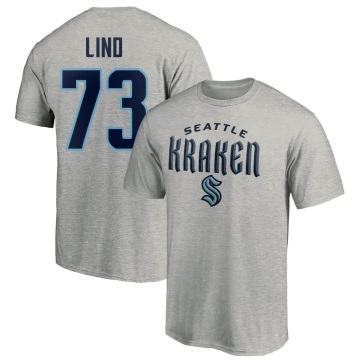 Kole Lind Name & Number Lockup T-Shirt - Gray