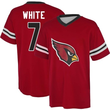 Kyzir White Name & Number Game Day V-Neck T-Shirt - Red