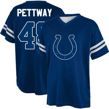 La'Michael Pettway Name & Number Game Day V-Neck T-Shirt - Blue
