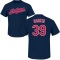 Len Barker Name & Number T-Shirt - Navy