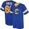 Logan Bruss Name & Number Game Day V-Neck T-Shirt - Royal
