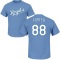 Logan Porter Name & Number T-Shirt - Light Blue