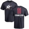 Logan Stankoven Name and Number Banner Wave T-Shirt - Navy
