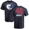 Lorenzen Wright Name and Number Banner Wave T-Shirt - Navy