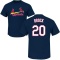 Lou Brock Name & Number T-Shirt - Navy