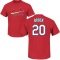 Lou Brock Name & Number T-Shirt - Red
